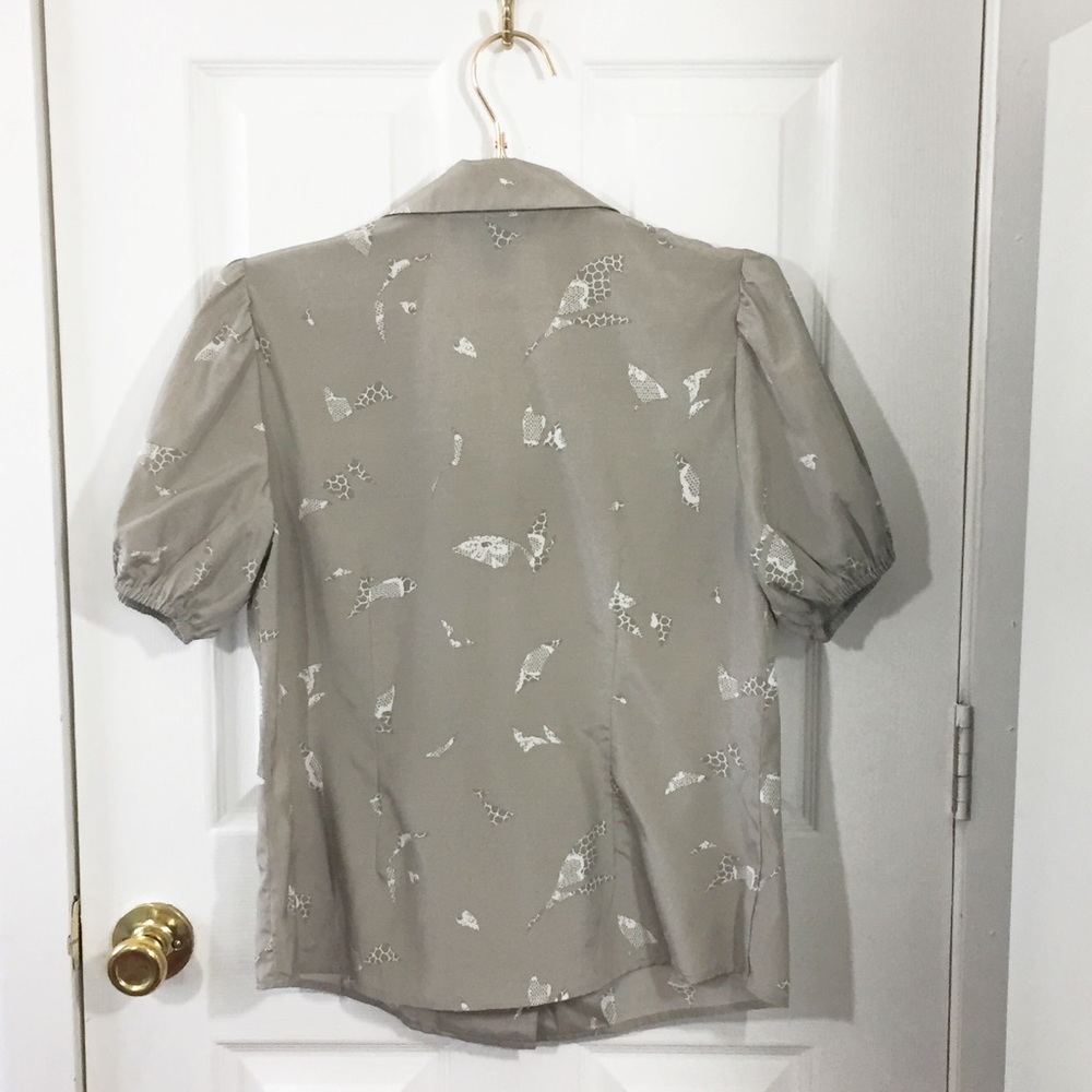 2/$12 Little Black Dress | Button Up Shirt | Tan - Picture 2 of 4